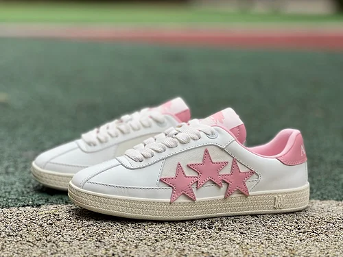 AMIRI Pacific Leather White Pink Sneakers