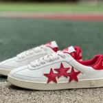 AMIRI Pacific Leather White Red Sneakers