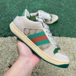 Gucci Screener Dirty Look Green Fabric Classic Sneakers