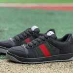Gucci Screener Dirty Look Black Green Sneakers