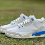 AJ3 White Grey Blue Lucky Blue Sneakers CT8532-101