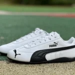 S2 Pure Original Puma Speedcat OG Low Top Retro Casual Racing Shoes White Black 401603 02