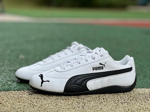 S2 Pure Original Puma Speedcat OG Low Top Retro Casual Racing Shoes White Black 401603 02