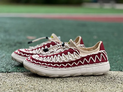 KEEN Woven White Red Shoes