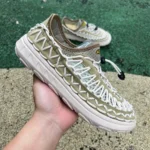 KEEN Woven White Green Shoes