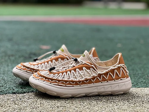 KEEN Woven White Orange Shoes
