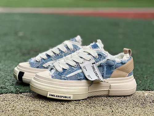 SMILEREPUBLIC INCEPTION ANTIQUE GRAY FRINGE 70s Tassel Plaid Denim