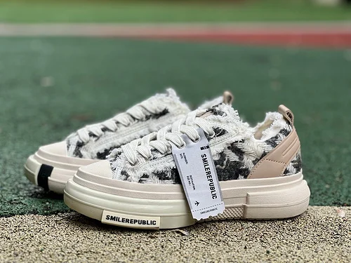 SMILEREPUBLIC INCEPTION ANTIQUE GRAY FRINGE 70s Tassel Grey White Houndstooth