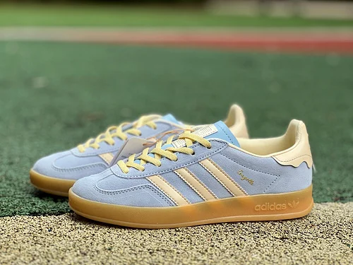 S2 Pure Original Adidas Originals Gazelle Off-White Blue Sneakers JR8029