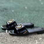 GUCCI Nojum One-Strap Slides Women's Black