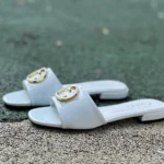 GUCCI Nojum One-Strap Slides Women's White