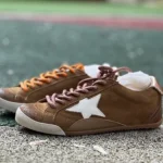 Golden Goose True-Star Leather Star Patch Tobacco Color Sneakers
