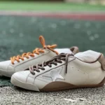 Golden Goose True-Star Star Patch Off-White Brown Sneakers