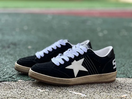Golden Goose Ball Star Suede Black White Sneakers
