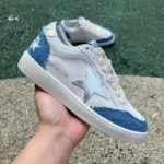 Golden Goose Ball Star Suede Off-White Blue Sneakers