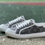 LV White Grey Biscuit Shoes Canvas Shoes LOUIS VUITTON Lagoon Sneaker 25SS