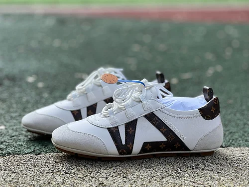 LV Sneakerina Trainer Ballet Shoes White Brown