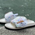 LOUIS VUITTON LV Slides White Multi-Color