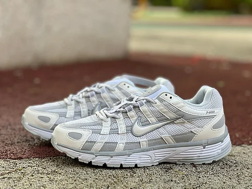 Nike P-6000 White Grey Low Top Sneakers FV6603-101