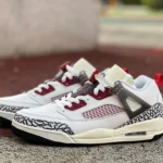 Jordan Spizike OG Beige Red Elephant Print Sneakers FQ1759-116