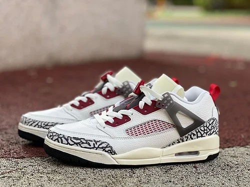 Jordan Spizike OG Beige Red Elephant Print Sneakers FQ1759-116