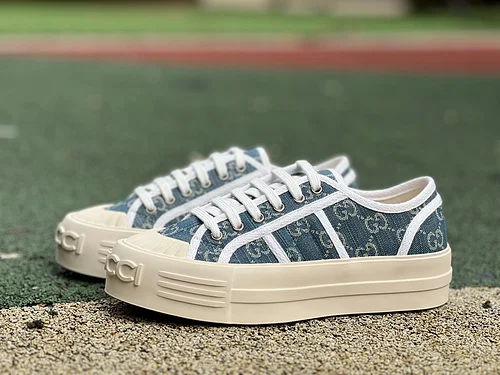 Gucci Platform Canvas Shoes 5cm Invisible Height Increase