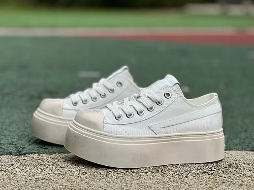 SMFK Garden Vintage Skate Low Flower Series Low Top Platform Sneakers