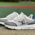 LOUIS VUITTON Classic LV White Grey Blue Sneakers