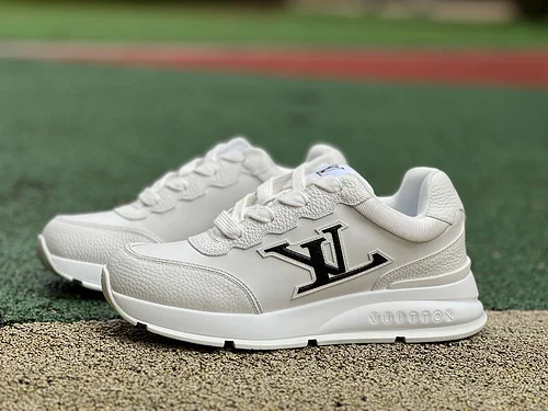 LOUIS VUITTON Classic LV White Black Sneakers