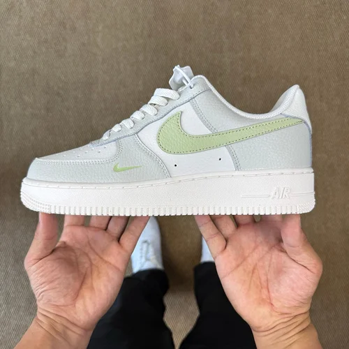 3A Pure Original Air Force 1 AF1 White Grey Green Sneakers IB3881-001