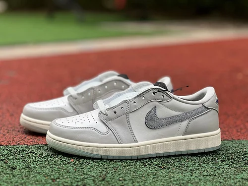 Pure Original AJ1 Low White Grey Snake Year Limited HF3144-100