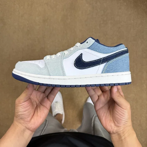 DT Pure Original AJ1 Low Denim White Blue IH0648-141