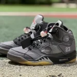 Pure Original OFF-White X Air Jordan 5 Black Translucent CT8480-001