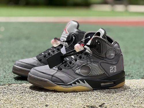 Pure Original OFF-White X Air Jordan 5 Black Translucent CT8480-001