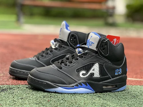 Awake NY x Air Jordan 5 Black Blue Collaboration DW4982-004