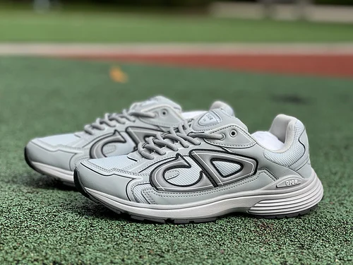 Dior B30 Grey Mesh Low Top Sports Casual Shoes