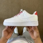 3A Pure Original Air Force 1 AF1 White Red Sneakers IB7167-103