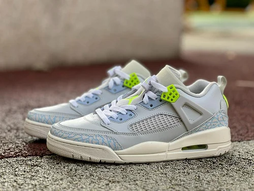 Jordan Spizike OG White Grey Green Elephant Print Sneakers IB4464-025