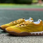 Miu Miu Tyre Suede Trainer Shoes Yellow