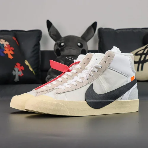 Pure Original OFF-WHITE x Nike Blazer Mid Grim Reaper Beige AA3832-100
