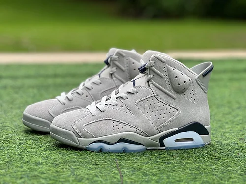 AJ6 Georgetown Grey Blue Basketball Shoes CT8529-012