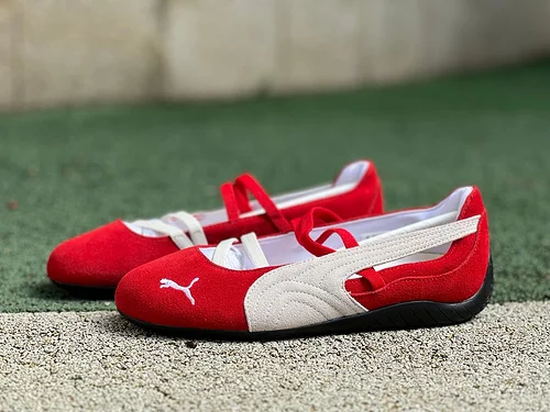 PUMA Speedcat Ballet Shoes White Red