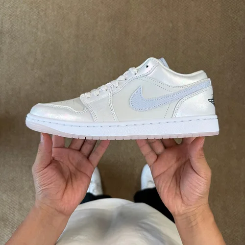 DT Pure Original AJ1 Low CNY Snake Year Limited Pearlescent White Brown HF4080-001