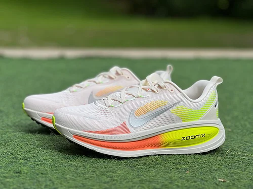 Nike Vomero 18 White Pink Green Marathon Running Shoes HM6804-002