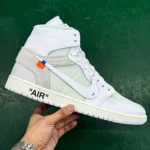 LJR Version AJ1 OFF-WHITE European Exclusive White AA3384-101