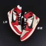 LJR VS ZP Original Air Jordan 1 OFF-WHITE Chicago White Red