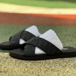 DIOR Alias Oblique Print One-Strap Slides Black