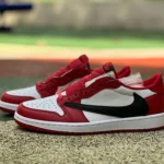 LJR Version AJ1 Travis Scott Low Top White Black Red DM7866-101