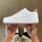 3A Pure Original Air Force 1 AF1 Small Hook White Pink Sneakers IB6543-100