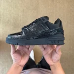 LV Black Samurai Patent Leather Meteor LOUIS VUITTON Trainer